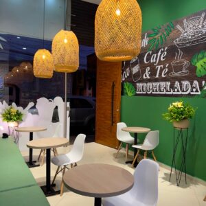 Lampara en Bambú Tejida a Mano Artesanal