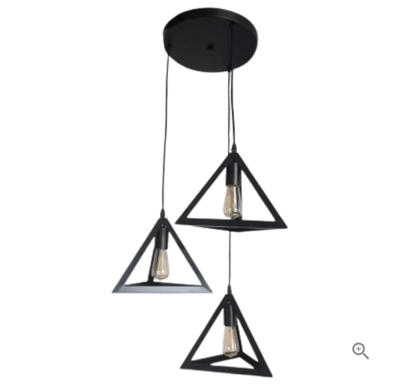 Lampara triangulos x 3