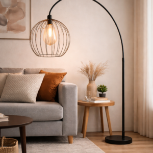 LAMPARA DE PIE CURVA